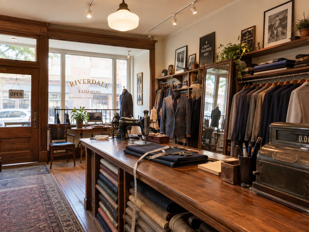 Inside the Carmela's Tailoring studio